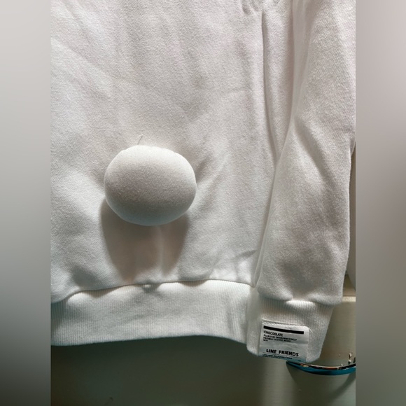 Chocoolate White Rabbit Hoodie Hooded Sweatshirt - Picture 6 of 8